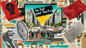 Mobilisation sociale du 1er octobre 2024 contre la reforme de la retraite, contre l'austérité, pour les salaires et pour le droit au logement