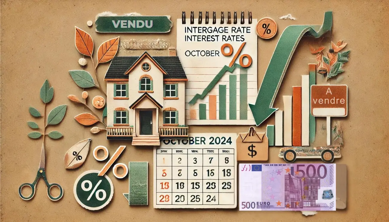 taux d'intérêt octobre novembre décembre 2024 prêt immobilier crédit