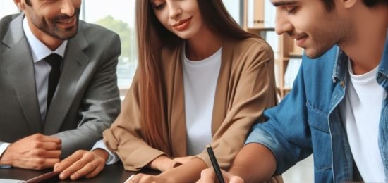 Signature de sa première vente immobilière pour une jeune propriétaire